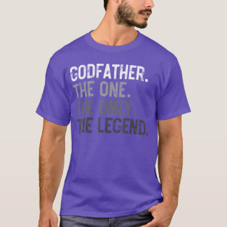 T-shirt Chemise Fête des Pères Godfather One Only Legend p