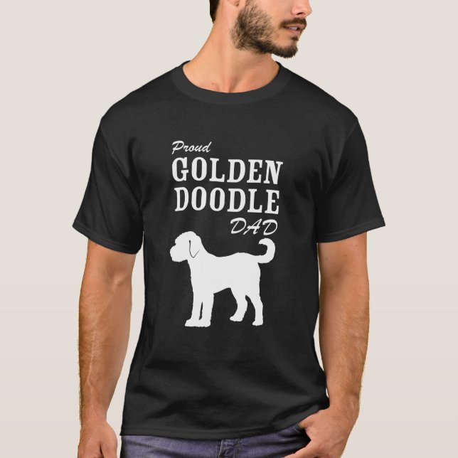 T-shirt Chemise fière de papa de Goldendoodle (Devant)