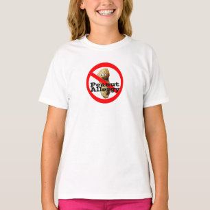 T-shirt Chemise Fille Allergique aux Arachides