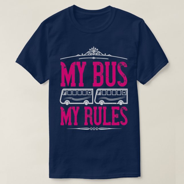T-shirt Chemise fille de chauffeur de bus 2 (Design devant)