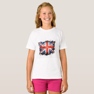 T-shirt Chemise fille union jack