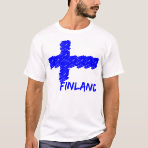 T-shirt Chemise Finlande Drapeau - choisir style