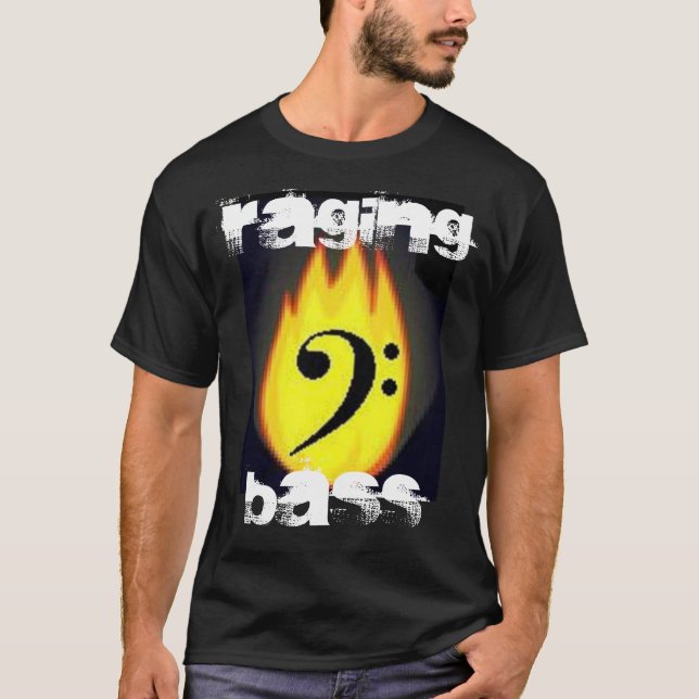 T-shirt Chemise flamboyante de clef basse (Devant)