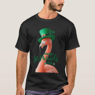 T-shirt Chemise Flamingo St. Patrick’s Day   Cute Irish Fl