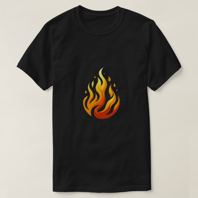 T-shirt Chemise flamme (Design devant)