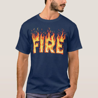 T-shirt Chemise Flamme de Feu Adulte Enfants Hommes Femmes