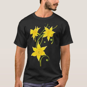 T-shirt Chemise Fleur de Narcisse Floral Printemps Design