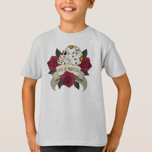 T-shirt Chemise florale de Skull Dia de los Muertos Sleeve