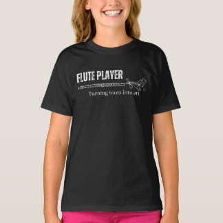 T-shirt Chemise Flute Amusante - chemise de joueur de flût
