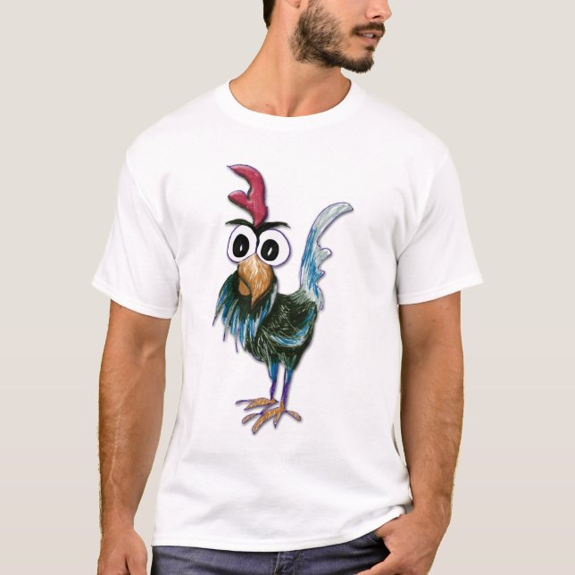 T-shirt Chemise folle de coq (Devant)