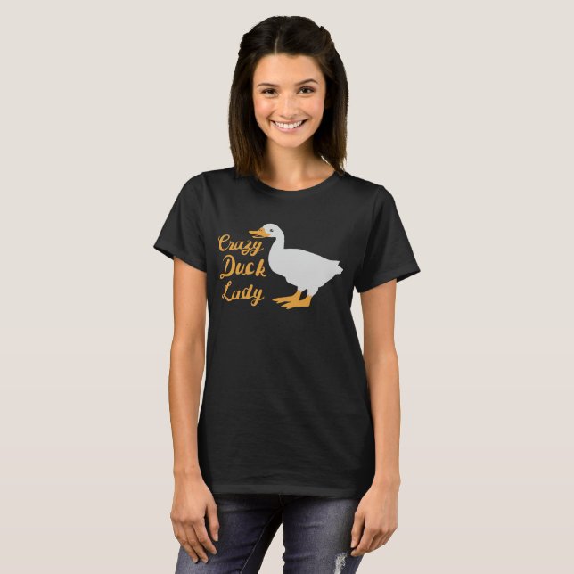 T-shirt Chemise folle de Madame de canard (Devant entier)