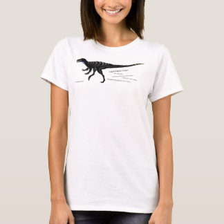 T-shirt Chemise foncée de dinosaure de griffe de la foudre