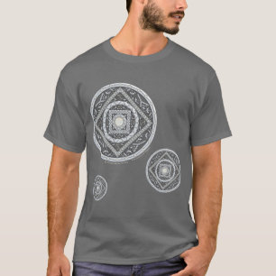 T-shirt Chemise foncée pour hommes Cancer Mandala