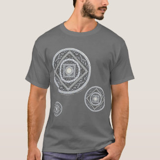 T-shirt Chemise foncée pour hommes Cancer Mandala