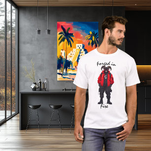 T-shirt Chemise Forgée dans le Feu Guerrier Équipement Tac