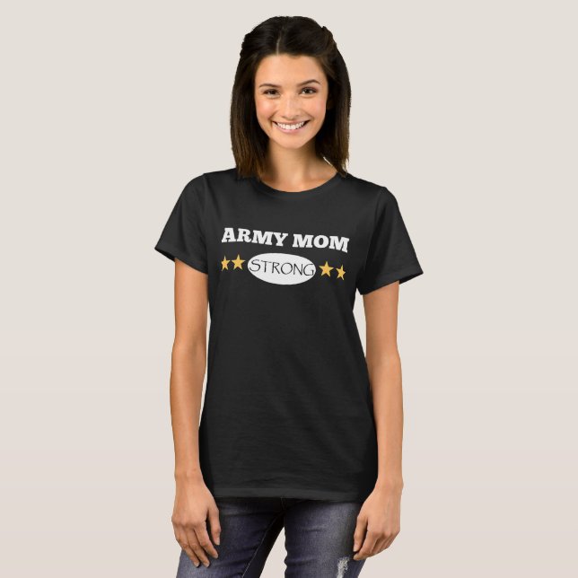 T-shirt Chemise forte de maman d'armée (Devant entier)