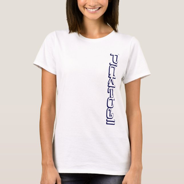 T-shirt Chemise fraîche de Pickleball de logo pour des (Devant)