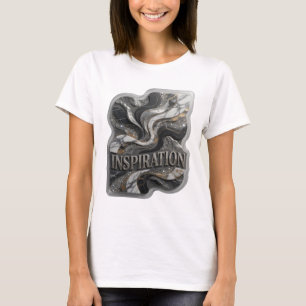 T-shirt Chemise Fresh Silver INSPIRATION Slogan