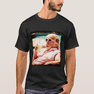 T-shirt Chemise Funny Vintage Pina Colada Trump 2024 Felon