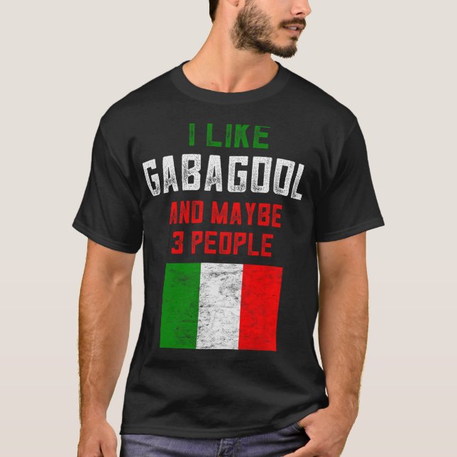 T-shirt Chemise Gabagool Hommes Nouveau Jersey Amateur de  (Devant)