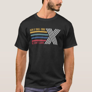 T-shirt Chemise Gen x on s'en fiche