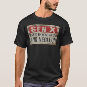 T-shirt Chemise Génération X élevée à l'eau de tuyau et à 