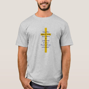 T-shirt Chemise Gold Christian Cross