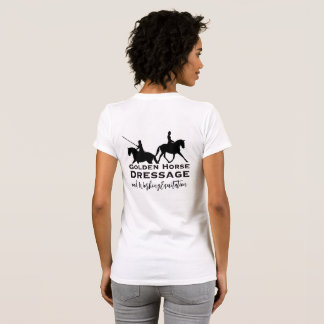 T-shirt Chemise Golden Horse Dressage & Equitation de Trav
