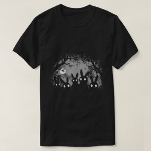 T-shirt Chemise Gothique Grunge Forêt de Lapins Flippants