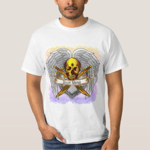 T-shirt Chemise Gothique Guerrier crâne