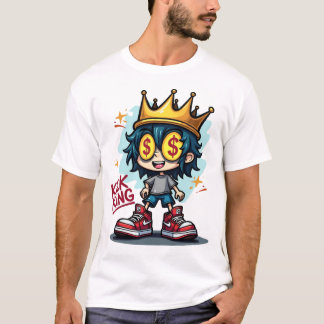 T-shirt Chemise Graffiti Kick King Sneakerhead