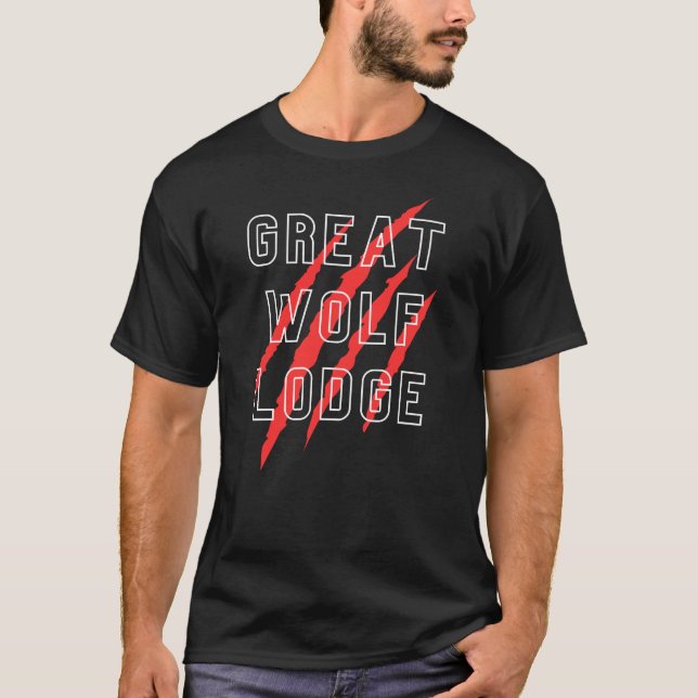 T-shirt chemise grand loup (Devant)