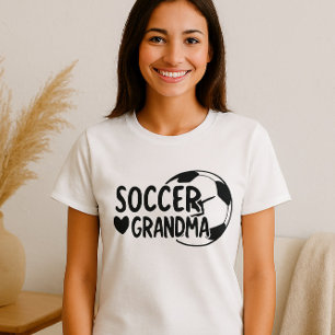 T-shirt Chemise grand-mère de football - Coeur mignon et c