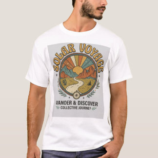 T-shirt Chemise graphique à l'esthétique vintage "Solar Vo