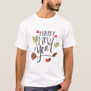 T-shirt Chemise graphique de fête de célébration de la nou