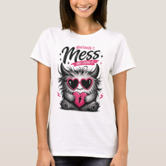 T-shirt Chemise graphique de monstre mignon