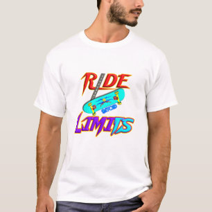 T-shirt Chemise graphique de skateboard au-delà des limite