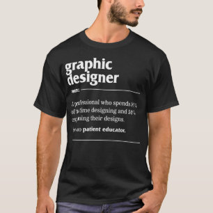 T-shirt Chemise Graphique, Graphic Designer Noun A