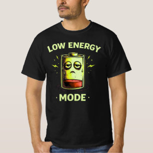T-shirt Chemise graphique Mode Énergie Basse Humeur Fatigu