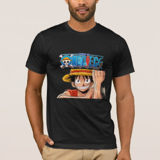 T-shirt Chemise graphique One Piece Luffy de l'anime
