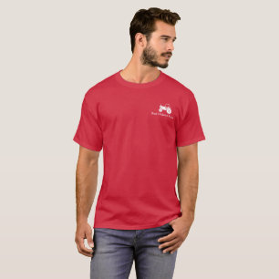 T-shirt Chemise graphique promotionnelle tracteur blanc en