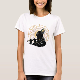 T-shirt Chemise graphique silhouette de la flûte de Lord K