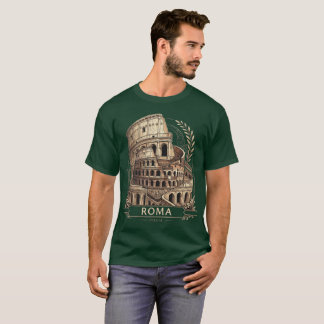 T-shirt Chemise graphique vintage du Colisée de Rome Itali