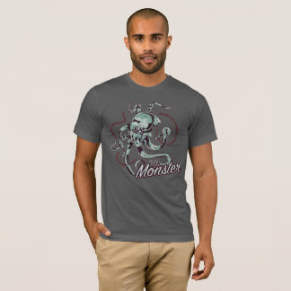 T-shirt Chemise graphique vintage kraken monstre marin
