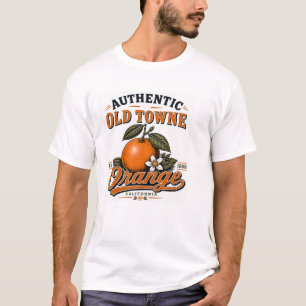 T-shirt Chemise Graphique Vintage Old Towne Orange