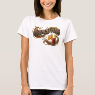 T-shirt Chemise graphique « Witty Orange BRUNCH TIME »