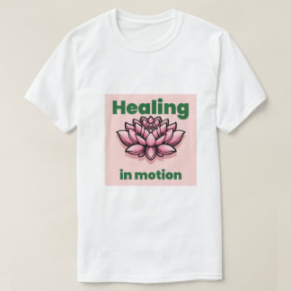 T-shirt Chemise graphique Zen Lotus Flower "Guérison en Mo
