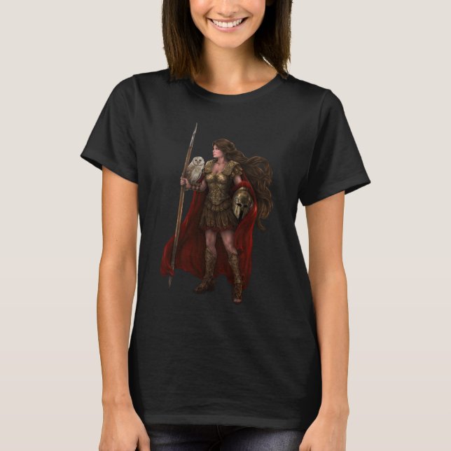 T-shirt Chemise grecque d'art d'Athéna de déesse (Devant)