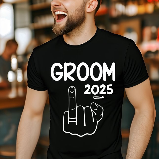 T-shirt Chemise Groom personnalisée - Drôle Bachelor Party (Créateur téléchargé)