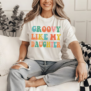 T-shirt Chemise Groovy comme ma fille, mère et fille
